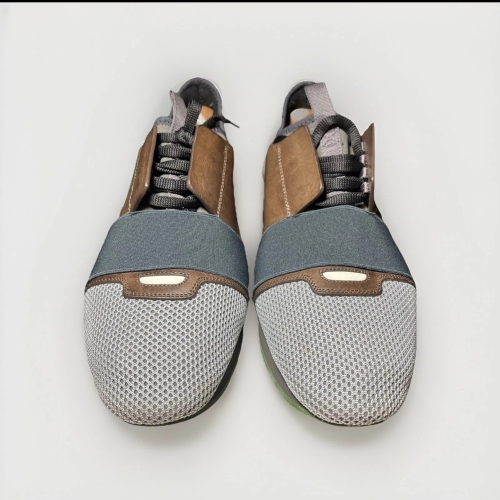 Balenciaga Men's Brown and Gray Sneakers - Picture 4 of 9